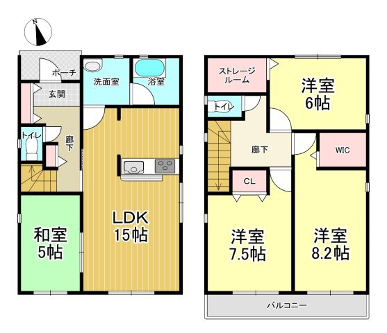 【間取り】 | クレイドルガーデン石巻市向陽町第8