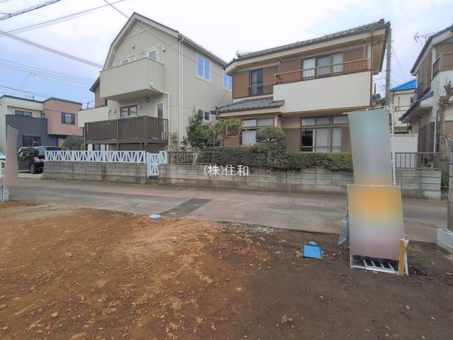 ふじみ野市苗間の新築一戸建の前面道路含む現地写真