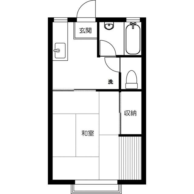 フジハイツ１９号館の間取り