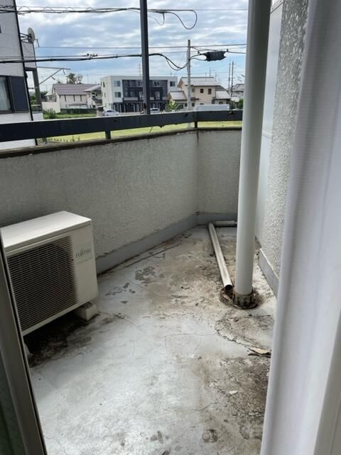 第二ヒバリハイツのバルコニー