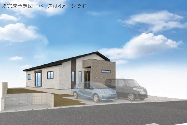 【外観パース】 | つくば市要4期　新築戸建　4号棟 | 子育て世代に嬉しい、周辺環境充実の開発分譲地☆彡