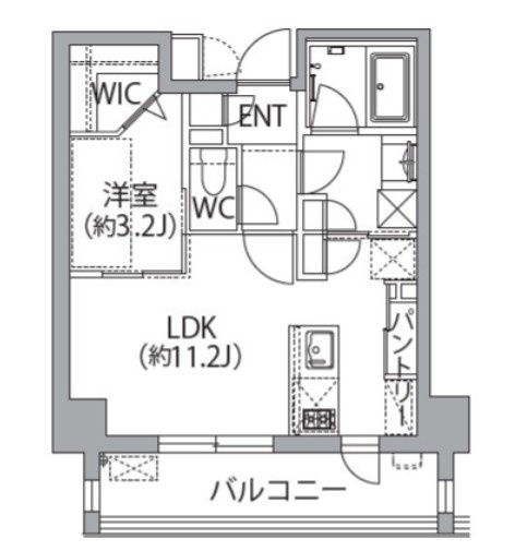 レスピール蓮根 の間取り