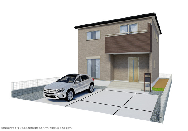 新築建売】筑後市大字上北島の外観パース