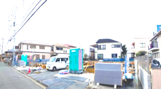 【前面道路含む現地写真】 | 立川市栄町２丁目　全４棟　2号棟　仲介手数料無料