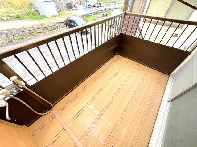 武田邸のバルコニー
