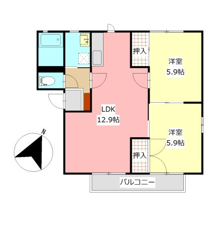 栄町一番館の間取り