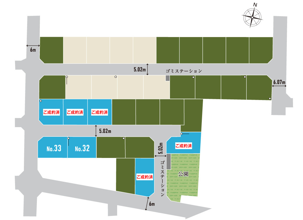 平塚市菫平第1期　未入居戸建　全7棟32号棟の区画図