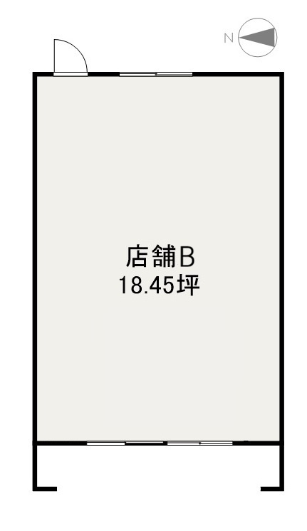 グランデージ向日葵　店舗の間取り