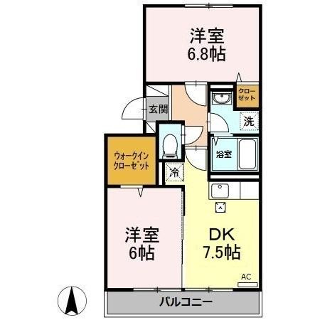 セジュール ｵｯﾂの間取り