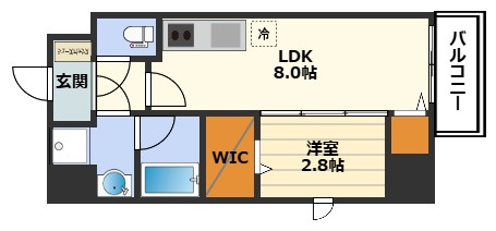 シーズンフラッツ梅田NORTHの間取り