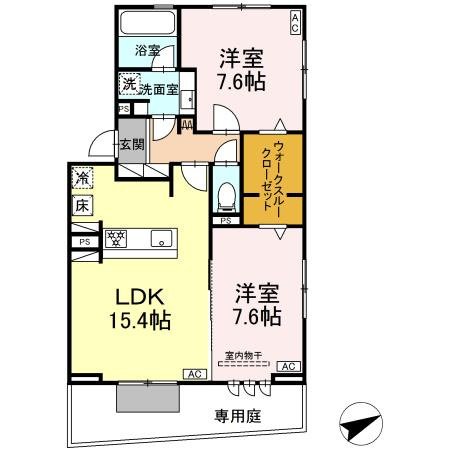 パークハイツ竜美の間取り