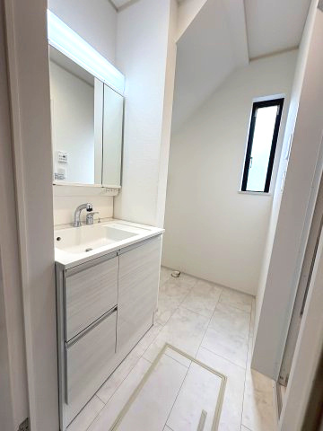 【洗面所】 | 春日市須玖北5丁目　A号棟（全7棟）【仲介手数料無料・0円】 | 現地写真。