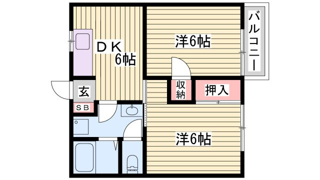 シャルマン１０１の間取り