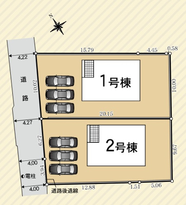 【区画図】 | 富士市入山瀬第9　新築戸建て　2号棟
