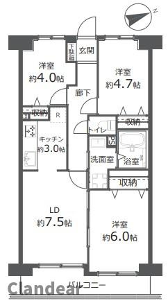 ベルシャトウ金町の間取り|ドキドキの新生活も、安心してスタート。ぴったりの住まいを見つけませんか？クランディアが一緒に住まい選びをサポートします‼　まずは、お気軽にお問合せください　＃クランディア