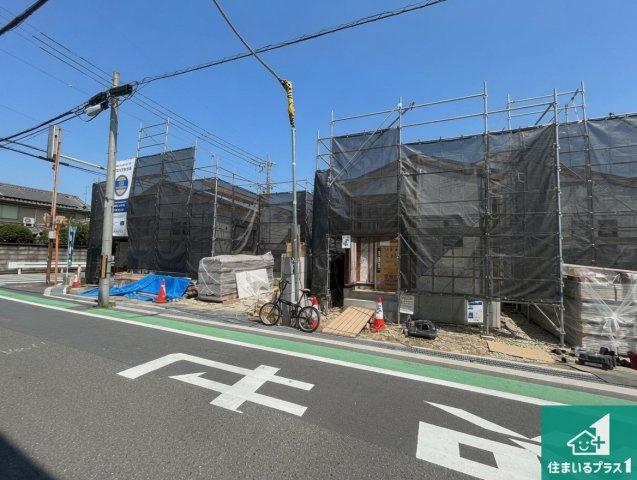 1(土)2(日)現地案内可能！香芝市高　新築一戸建ての外観|お近くの同じ売主さんが建築したお家をご案内致します。実際に使われている設備をご覧ください。