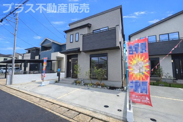 【外観】 | 春日市須玖北5丁目　B号棟（全7棟）【仲介手数料無料・0円】 | 現地写真。プラス不動産販売なら、現場の全ての棟をまとめてご見学頂けます。