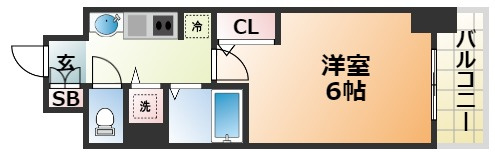 プレサンス三宮ルミネスの間取り