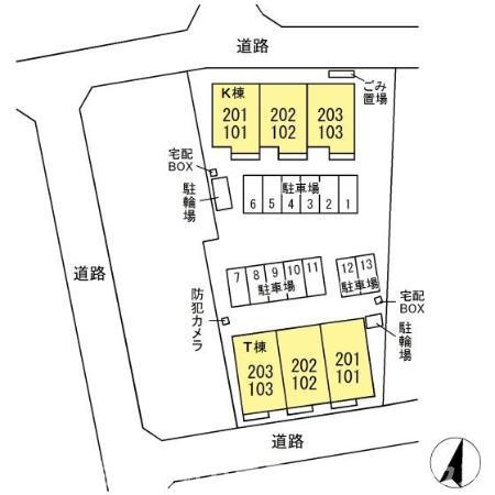 アセット　Tの区画図