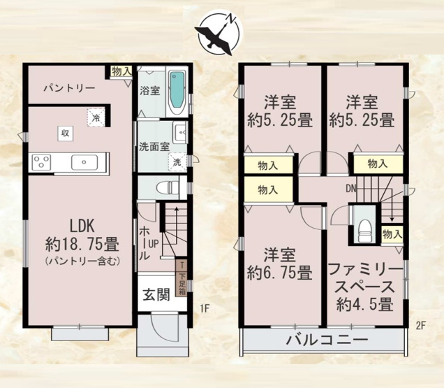 【間取り】 | 春日市須玖北5丁目　C号棟（全7棟）【仲介手数料無料・0円】 | 平日、土日祝日もお好きな日時にご見学可能です。お気軽にお問合せ下さい。