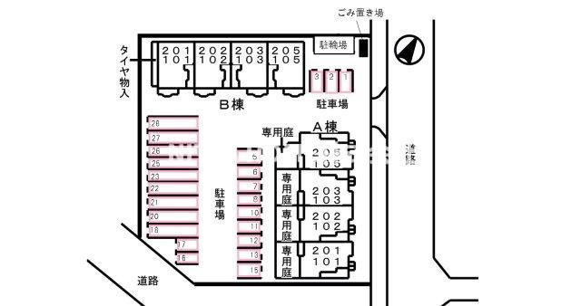 クラールＢの区画図
