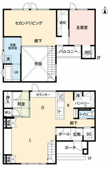 宇土市花園台町の中古一戸建の間取り