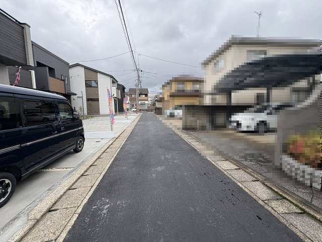 【その他】 | 春日市須玖北5丁目　F号棟（全7棟）【仲介手数料無料・0円】 | 現地写真。前面道路です。