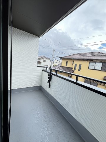 【バルコニー】 | 春日市須玖北5丁目　F号棟（全7棟）【仲介手数料無料・0円】 | 現地写真。