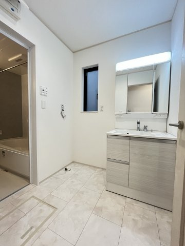 【洗面所】 | 春日市須玖北5丁目　F号棟（全7棟）【仲介手数料無料・0円】 | 現地写真。