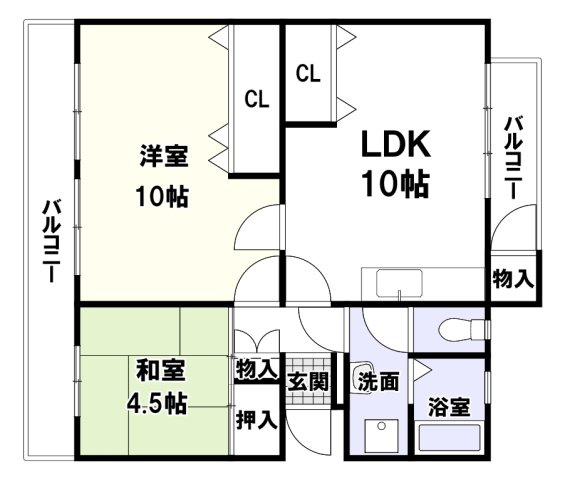 陽和台第3住宅の間取り