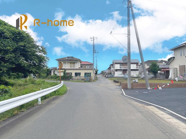 小美玉市羽鳥第12　新築戸建て　1号棟の前面道路含む現地写真|堂々！建物完成♪実際のお部屋をご見学可能です♪
ご見学が一番の資料！お気軽にお問い合わせ下さい♪