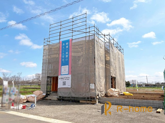 小美玉市羽鳥第12　新築戸建て　1号棟の外観|ご予約を頂ければ、『平日』はもちろん『早朝』や『夜間』もご見学可能です♪お気軽にお申し付けください♪