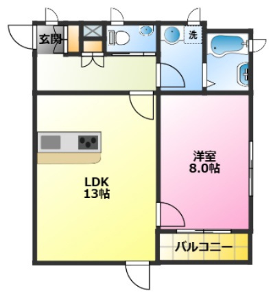 ブロケードグレースの間取り|追炊き　浴室乾燥機　洗面所独立　宅配BOX