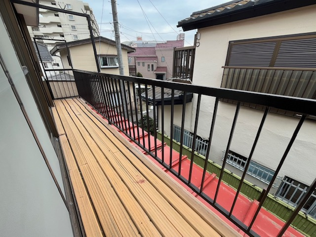 【中古】入間市高倉リフォーム中古住宅のバルコニー|ワイドバルコニーです！