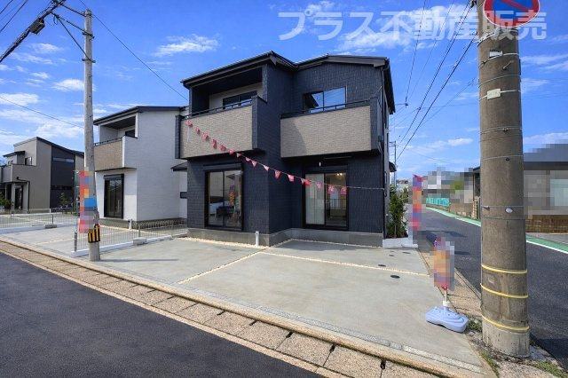 【外観】 | 春日市須玖北5丁目　G号棟（全7棟）【仲介手数料無料・0円】 | 現地写真。プラス不動産販売なら、現場の全ての棟をまとめてご見学頂けます。