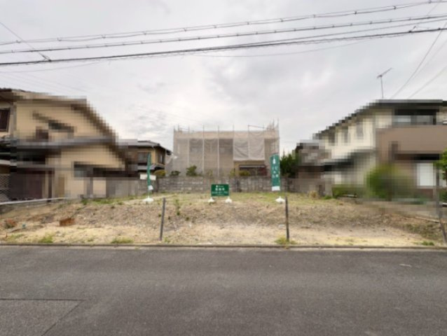 京都市西京区大原野上里男鹿町の前面道路含む現地写真|南向きの広々とした区画です！