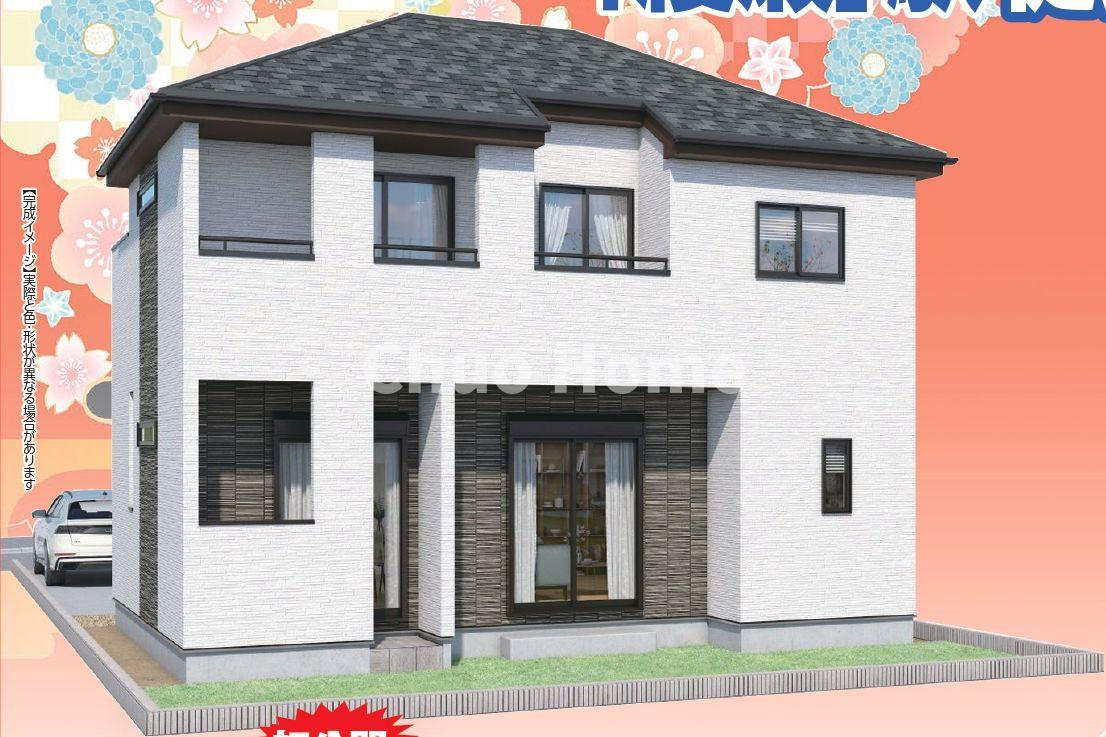 葛飾区西亀有2丁目新築分譲住宅の完成予想図|【外観パース】長期優良住宅認定住宅