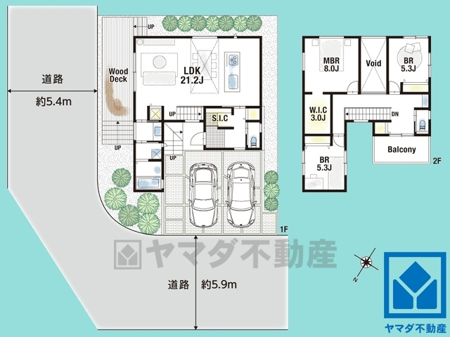 西宮市苦楽園四番町の間取り