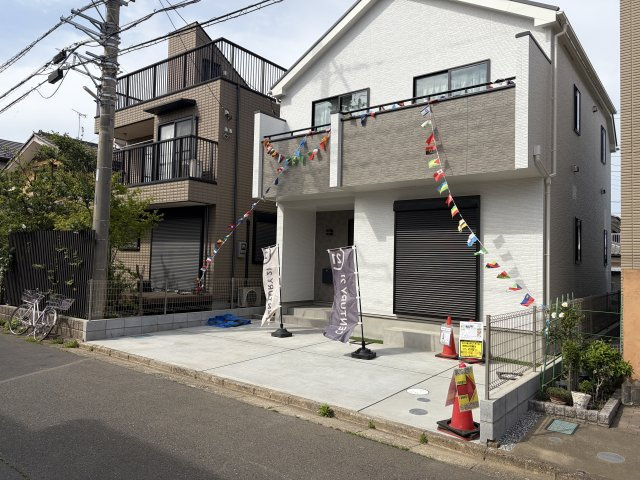 《仲介手数料無料》川越市砂新田５丁目30-8新築一戸建てハートフルタウンの外観|撮影日 2026年4月13日 14:30 晴れ