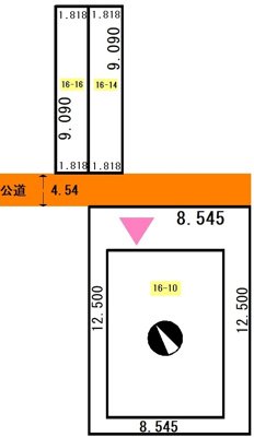【区画図】 | 米町4丁目16-10，14，16売家