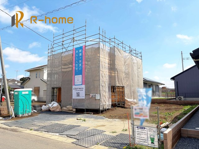 小美玉市羽鳥第12　新築戸建て　2号棟の外観|ご予約を頂ければ、『平日』はもちろん『早朝』や『夜間』もご見学可能です♪お気軽にお申し付けください♪