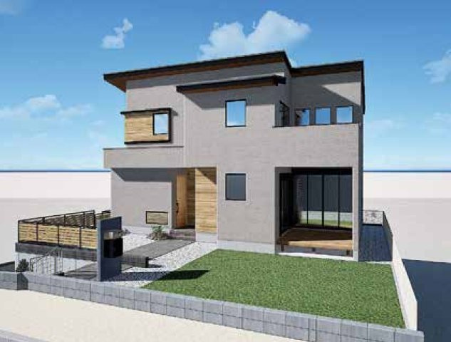 横浜市金沢区能見台3丁目 新築戸建て【仲介手数料無料】の外観パース