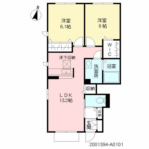 フォレナミユキ　A棟の間取り