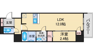 【間取り】 | S-RESIDENCE高岳bresa | 略図の為、現状優先