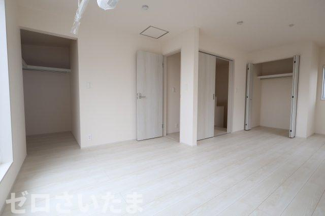 《仲介手数料無料》川越市仙波町４丁目25-51新築一戸建てブルーミングガーデンの洋室|5.25帖と6帖のお部屋として区切ることもできます。