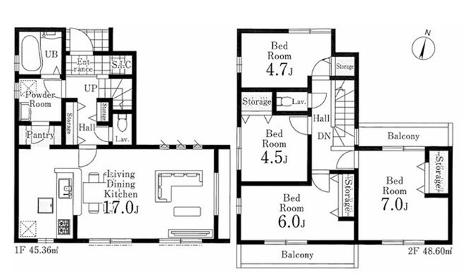 【間取り】 | 大和市西鶴間第2 新築戸建 全1棟