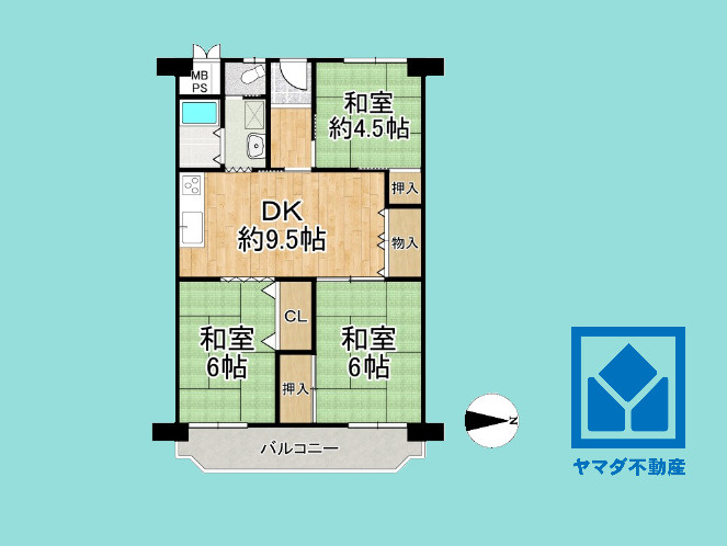 ろうきん立花コーポの間取り|図面と現況が異なる場合は現況を優先いたします。