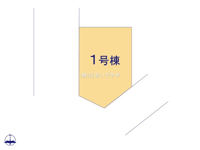 仲介手数料無料）一宮市森本五丁目１号棟の区画図