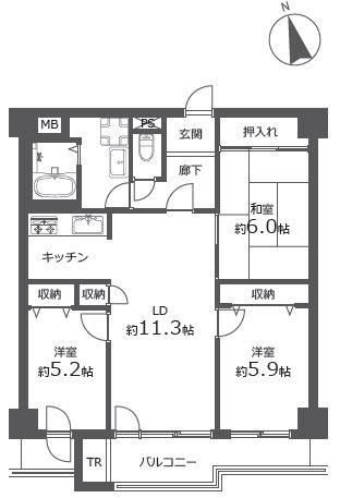 【間取り】 | エステート新さっぽろ