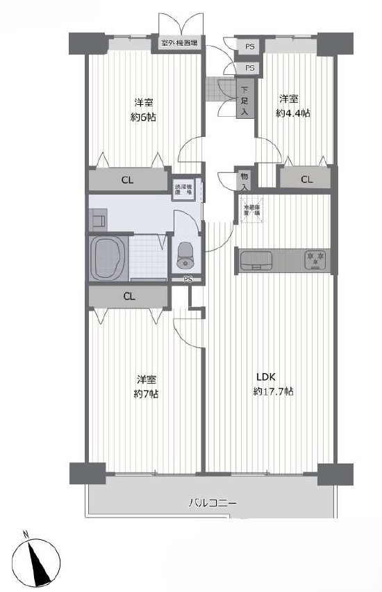 越谷ファミリータウンD棟